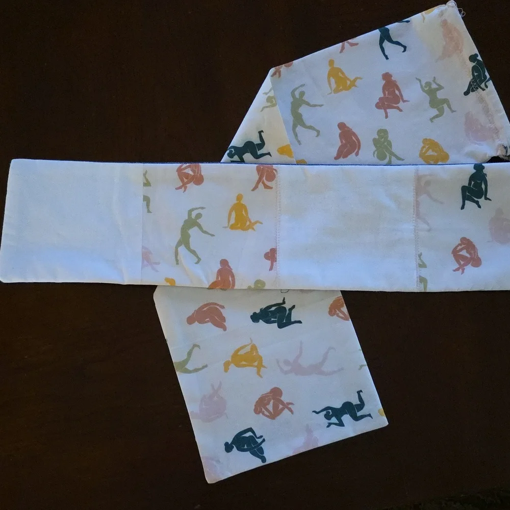 Upcycled Heat Pad W Bag / Sleeve (Dance/ White). Scented You Pick Microwave